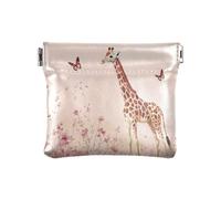 Cartoon Medusa FIORE Delle Donne In Pelle Moneta Cambia Borsa Unica Carta Chiave Organizzatori per le Donne, Cartone animato Giraffa Blush, 1 size, moderno