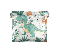 Cartoon Medusa FIORE Delle Donne In Pelle Moneta Cambia Borsa Unica Carta Chiave Organizzatori per le Donne, Divertente Dino, 1 size, moderno