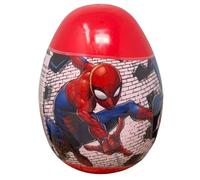 CARTOON Mini Uovo con Sorpresa 5 Pezzi ovetto con Accessori di cancelleria Colori e Disegni per Bambini (Spiderman 1)