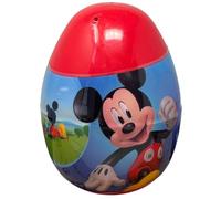 CARTOON Mini Uovo con Sorpresa 5 Pezzi ovetto con Accessori di cancelleria Colori e Disegni per Bambini (Topolino 1)