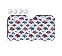 Cartoon Monsters Trucks Parabrezza per Auto Impermeabile Parasole per Parabrezza Anteriore Auto Riflettente Protezione Solare Car Universale per Furgone Veicoli M