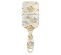 Cartoon Mountain Beige spazzola antistatica per phon dryinged testa massaggiatore cuoio capelluto per la crescita dei capelli con manico ergonomico cepillo para peinar