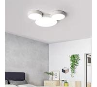Cartoon Mouse Dimmerabile Plafoniera a Led Lampada da soffitto in acrilico Dimming Illuminazione decorativa Ferro da incasso Lampada da soffitto camera dei bambini Studio della (Bianco)