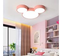 Cartoon Mouse Dimmerabile Plafoniera a LED Lampada da soffitto in Acrilico Dimming Illuminazione Decorativa Ferro da Incasso Lampada da soffitto Camera dei Bambini Studio della (Rosa)