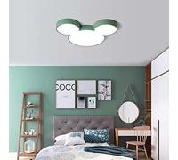 Cartoon Mouse Dimmerabile Plafoniera a LED Lampada da soffitto in Acrilico Dimming Illuminazione Decorativa Ferro da Incasso Lampada da soffitto Camera dei Bambini Studio della (Verde)