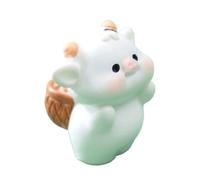 Cartoon Mucca Figurine Modello Animale Piccolo Paesaggio Decorazioni per la casa Scultura Giardino in miniatura Accessori Decorazione Giardino