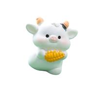 Cartoon Mucca Figurine Modello Animale Piccolo Paesaggio Decorazioni per la casa Scultura Giardino in miniatura Accessori Decorazione Giardino