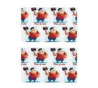Cartoon Muscular Guy Divertente Natale copertura lavastoviglie riutilizzabile pannello copertura della lavastoviglie decorazione vacanza 2 Pack