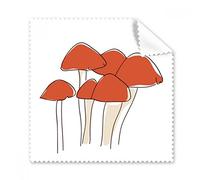 Cartoon Mushroom Line illustrazione modello occhiali panno di pulizia del pulitore dello schermo 5PCS Gift