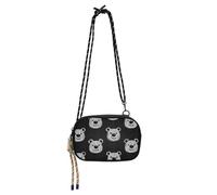 Cartoon Nero Bianco Orso Carino Crossbody Camera Bag Donna Impermeabile con Tracolla Regolabile Sopra La Borsa A Spalla Passeggiare il cane bolsos economicos para dama