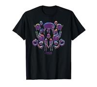 Cartoon Network Adventure Time Rainbow Shadow Characters Maglietta