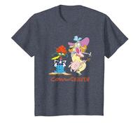 Cartoon Network Cow & Chicken Halloween Costumes Maglietta, Bambini, Pervinca, 4 Anni
