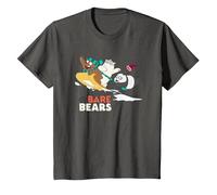 Cartoon Network We Bare Bears Snow Slide Maglietta, Bambini, Asfalto, 2 Anni