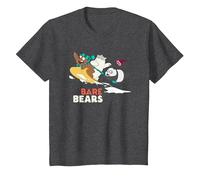 Cartoon Network We Bare Bears Snow Slide Maglietta, Bambini, Grigio Scuro, 2 Anni