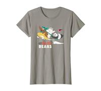 Cartoon Network We Bare Bears Snow Slide Maglietta, Donna, Ardesia, L