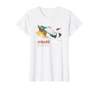 Cartoon Network We Bare Bears Snow Slide Maglietta, Donna, Bianco, M