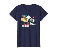 Cartoon Network We Bare Bears Snow Slide Maglietta, Donna, Navy, XS