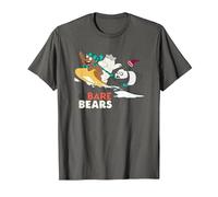 Cartoon Network We Bare Bears Snow Slide Maglietta, Uomo, Asfalto, XL
