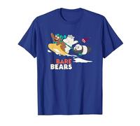Cartoon Network We Bare Bears Snow Slide Maglietta, Uomo, Blu Reale, L