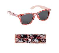 CARTOON Occhiali da sole per bambini Minnie Disney con custodia lenti rettangolari con protezione filtro UV400