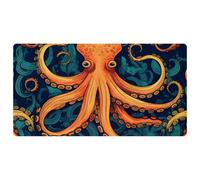 Cartoon Octopus-1113 - Tappetini da cucina deluxe per pavimento, lavabili in lavatrice e impermeabili, ad asciugatura rapida, antiscivolo, comodi tappetini con design retrò vintage