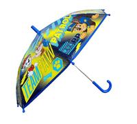 CARTOON Ombrello bambini Paw Patrol Trasparente POE leggero e resistente 74 cm con Chase Marshall e Rubble manico a U e apertura manuale