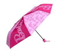 CARTOON Ombrello pieghevole Barbie accessorio per la pioggia ombrello richiudibile per bambini struttura in metallo apertura manuale