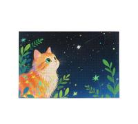 Cartoon Orange Cat Piecing Puzzle per adulti Brain Teasing Fun & Perfect Wall Art Giochi divertenti I migliori regali per la tua famiglia Puzzle per adulti 500 pezzi