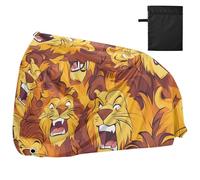 Cartoon Orange Lion Impermeabile Outdoor Bike Cover con Fori di Blocco Anti Polvere Pioggia Neve Stoccaggio UV Strada di Montagna Copertura Bici Elettrica Adatto per la maggior parte dei fondi