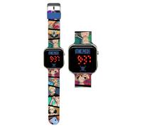 CARTOON Orologio da polso digitale One Piece per bambini con schermo quadrante a led e cinturino in silicone