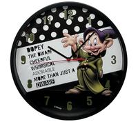 CARTOON Orologio parete analogico Cucciolo Sette nani per bambini 25 cm per cameretta stanza dei giochi