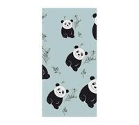 Cartoon Panda Bear Copertura per porta primavera estate da appendere bandiera portico segno all'aperto stagionale vacanza cortile decorazione per porta d'ingresso e portico