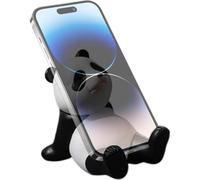 Cartoon Panda Mobile Holder - Stable Desk Phone Support Stand, Cute Non Slip Smartphone Display Bracket, Fun Decorative Gadget For Desk Organization | Ideal For Work Study Bedroom Kitchen Office