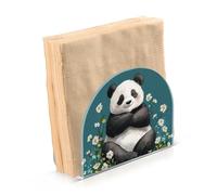 Cartoon Panda Turchese Acrilico caduta portatovaglioli per Picnic Bar Rustico freestanding top tovagliolo dispenser arredamento casa per Picnic Bar Rustico