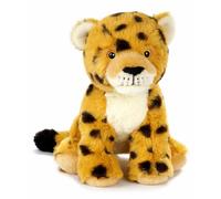 CARTOON Peluche Ghepardo in plastica reciclata pupazzo 25 cm a tema animale con certificato GRS