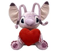 CARTOON Peluche per bambini, Disney, pupazzo con suono (30 cm, Angel con cuore)