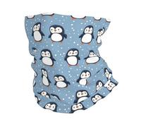 Cartoon Penguin Cute Print Scaldacollo Protezione UV Bandana Multiuso Sciarpa A Mezza Faccia per Yoga Adulto Lavabile Headwrap