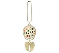 Cartoon Piccolo Animale Auto Appeso Ornamento Specchio Retrovisore Pendente Regali Fortunati Ornamento Appeso Divertente Ciondolo Auto per Ufficio Auto Decorazione Domestica Stile Dorato