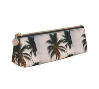 Cartoon Pigeon 2 Triangle Custodia in pelle con interni spaziosi, chiusura a cerniera per strumenti di scrittura, ufficio, bianco, Taglia unica, Astuccio per trucchi