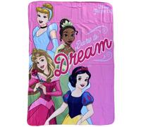 CARTOON Plaid morbido per bambini Principesse Disney 100 x 140 cm copertina soffice in pile 220 GSM calda e leggera perfetta per cameretta e lettino