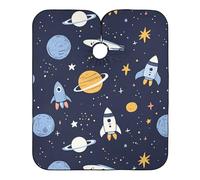 Cartoon Planet Space Uomo Donna Mantellina Parrucchiere Con Chiusura A Gancio Mantella Parrucchiere Regolabile Mantella Taglio Capelli Per Uso Domestico Tagliare I Capelli Parrucchieri 168X140Cm