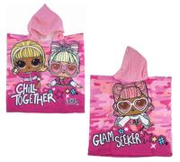 CARTOON Poncho mare in microfibra 110 x 55 cm accappatoio per bambini spiaggia piscina (Lol)