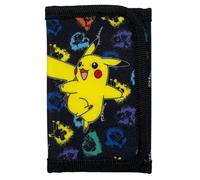 CARTOON Portafogli con chiusura a strappo Pikachu Pokémon accessorio per bambini 13 x 8 cm