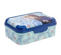 CARTOON Portamerenda deluxe contenitore per snack in plastica BPA Free 16,5×12×6,5 cm chiusura a scatto, riutilizzabile e sicuro Lunch Box per bambini (Frozen)