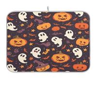 Cartoon Pumpkin Halloween essiccazione piatto tappetino scolapiatti tappetino per cucina bancone asciugatura stuoie per piatti assorbenti acqua pad per cucina grande tappetino asciugatura per piatti