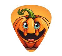 Cartoon Pumpkin Images Plettri per chitarra, sottili, medi, pesanti, 12 pezzi, adatti per chitarra, basso, chitarra elettrica, ukulele, plettri per chitarra resistenti all'usura,