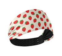 Cartoon Red Strawberry no slip fascia per le donne fasce elastiche per la testa per le donne per la corsa uso quotidiano palestra diadema para maquillaje