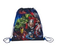 CARTOON Sacca con spallacci in corda e chiusura a coulisse borsa 40 x 35 cm accessorio per bambini (Avengers)