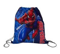 CARTOON Sacca con spallacci in corda e chiusura a coulisse borsa 40 x 35 cm accessorio per bambini (Spiderman 1)