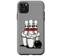 Cartoon Scared Bowling Pins - Funny Sport Bowler Tee Custodia per iPhone 11 Pro Max